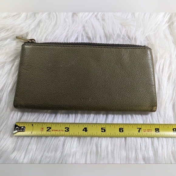 Fossil Green Leather Wallet - Picture 4 of 13
